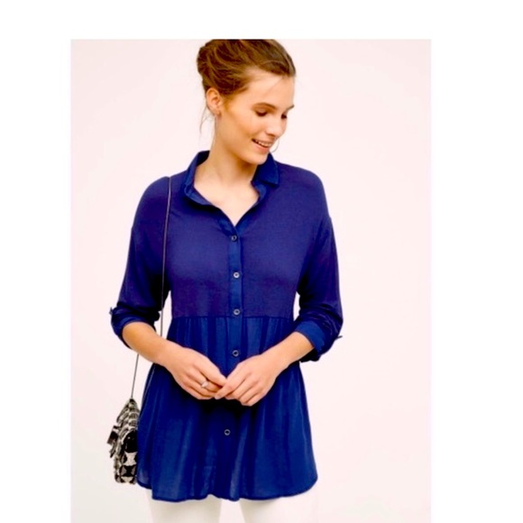 NWT Hi-Low Blouse from Anthropologie - Picture 1 of 8